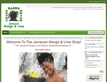 Tablet Screenshot of jamaicanmangoandlimeshop.com